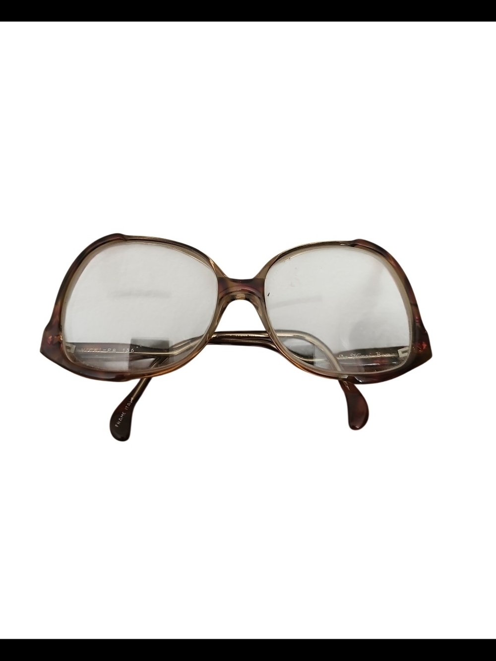 Vintage Glasses 70s Da Vinci Roma VICKI Frames Tortoise Drop Arm Italy